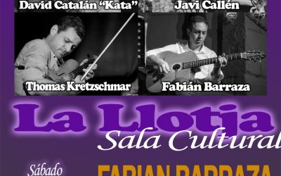 Fabián Barraza Django’s Quartet, actúan el próximo día 5 en la sala cultural La Llotja de Elche