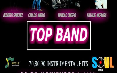 Top Band el Sábado, 28 de Noviembre en el Auditori Molí de Vila de Quart de Poblet.